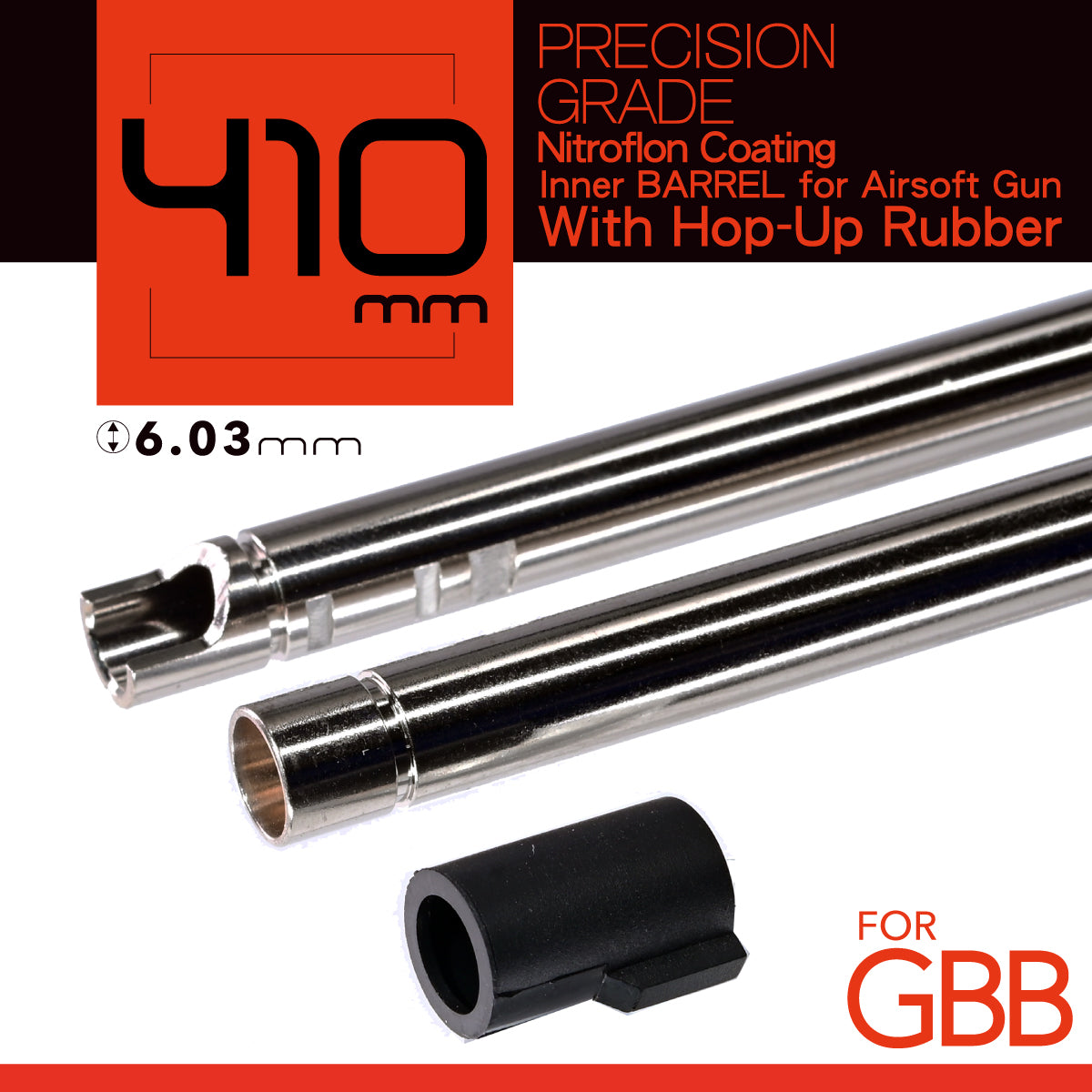 UNICORN 410mm GBB Nitroflon Coating 6.03MM Ultimate Precision Inner Barrel
