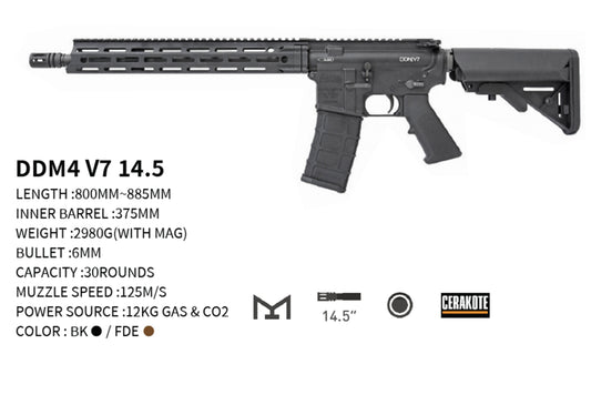 GHK DDM4 V7 14.5 V3 GBB