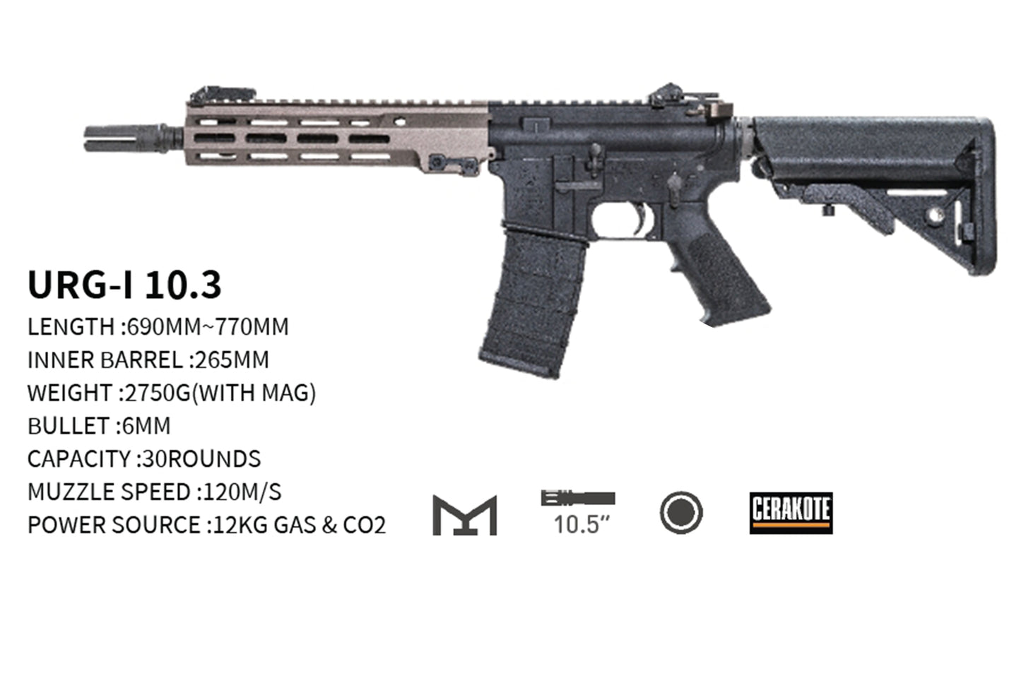 GHK URG-I 10.5 V3 GBB