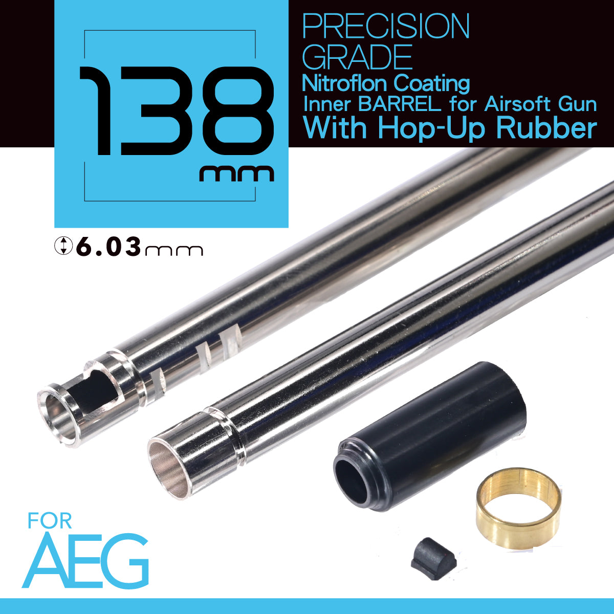 UNICORN AEG 138mm | Nitroflon Coating | 6.03MM Ultimate Precision Inner Barrel