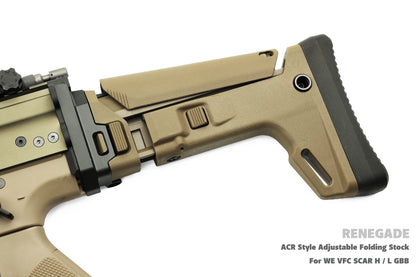 RENEGADE ACR Style Adjustable Folding Stock For WE VFC SCAR H / L GBB