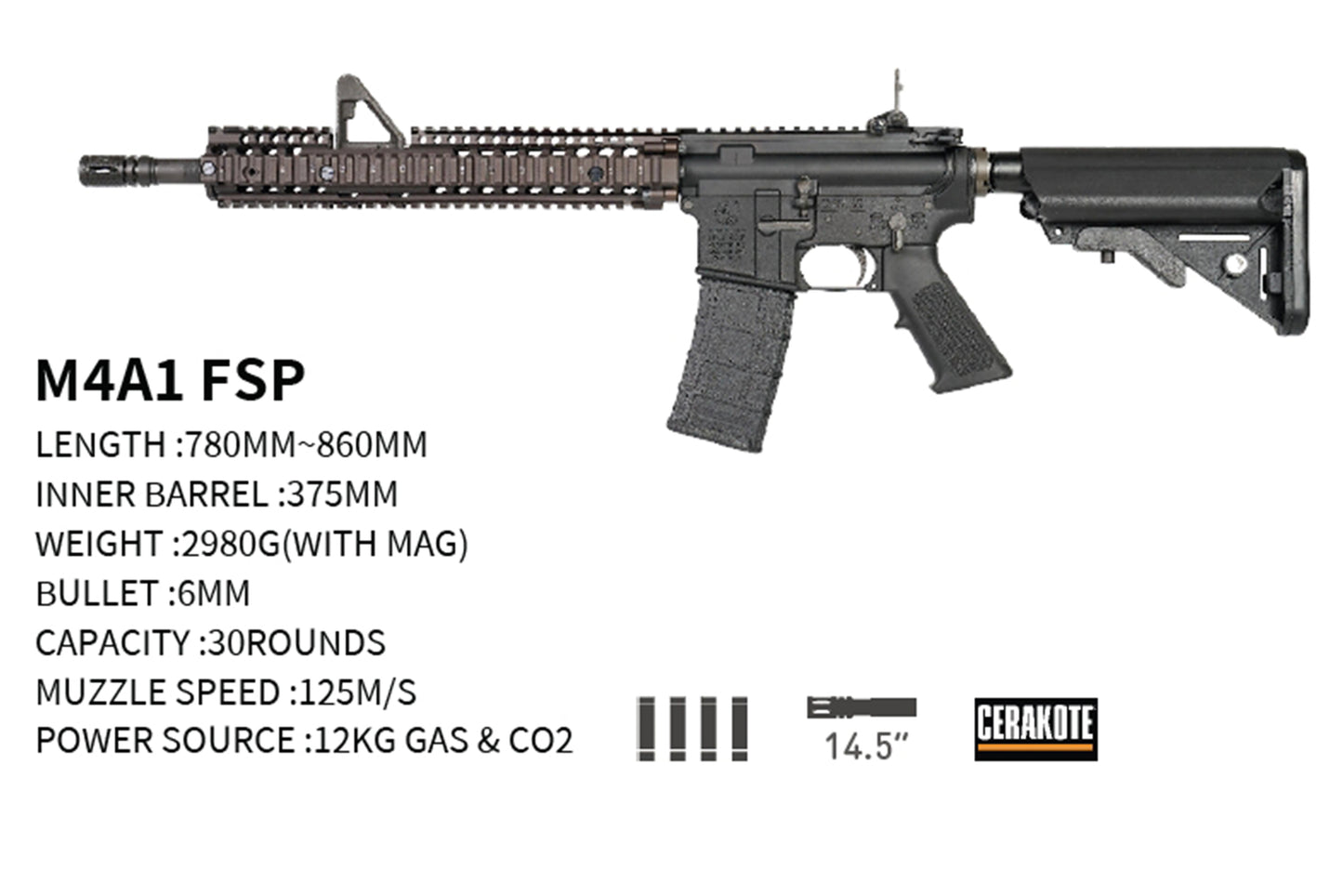 GHK M4A1 FSP V3 GBB