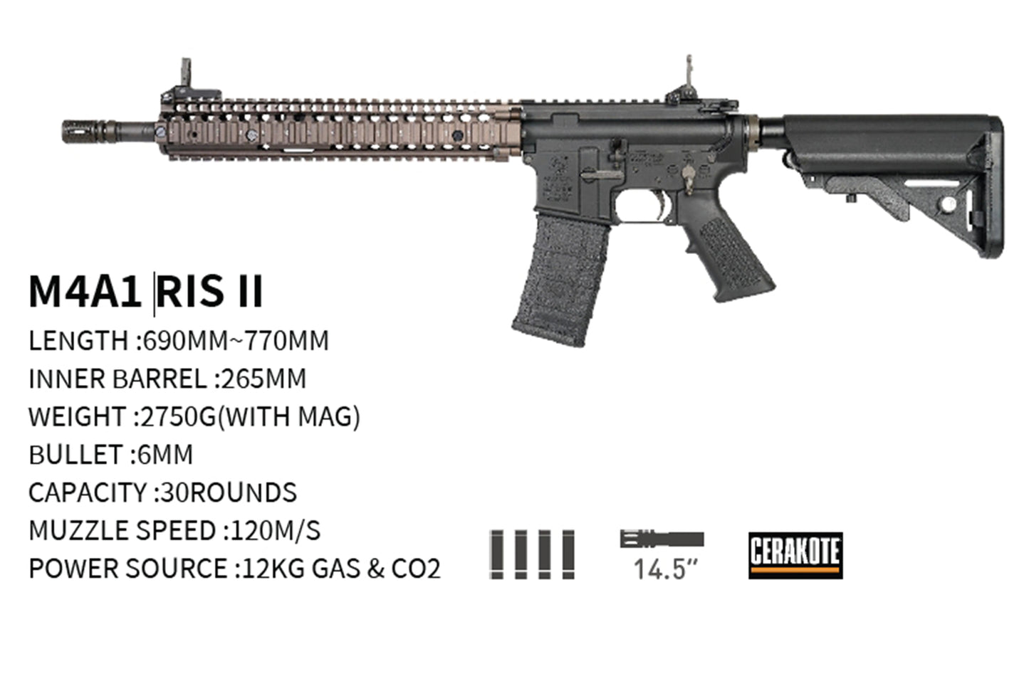 GHK M4A1 RISII V3 GBB